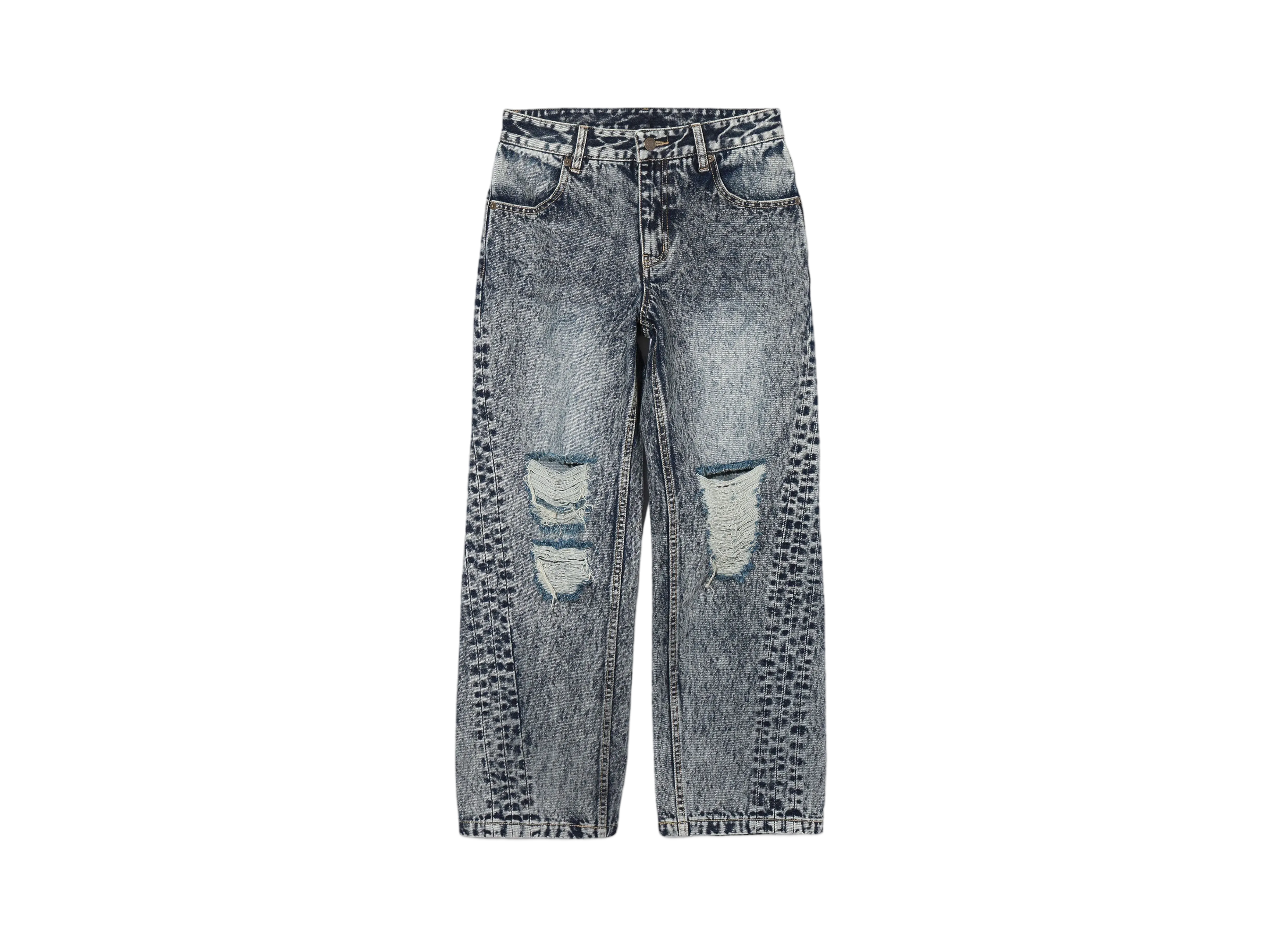 X-Girl Distressed Loose Fit Denim Pants "Indigo"