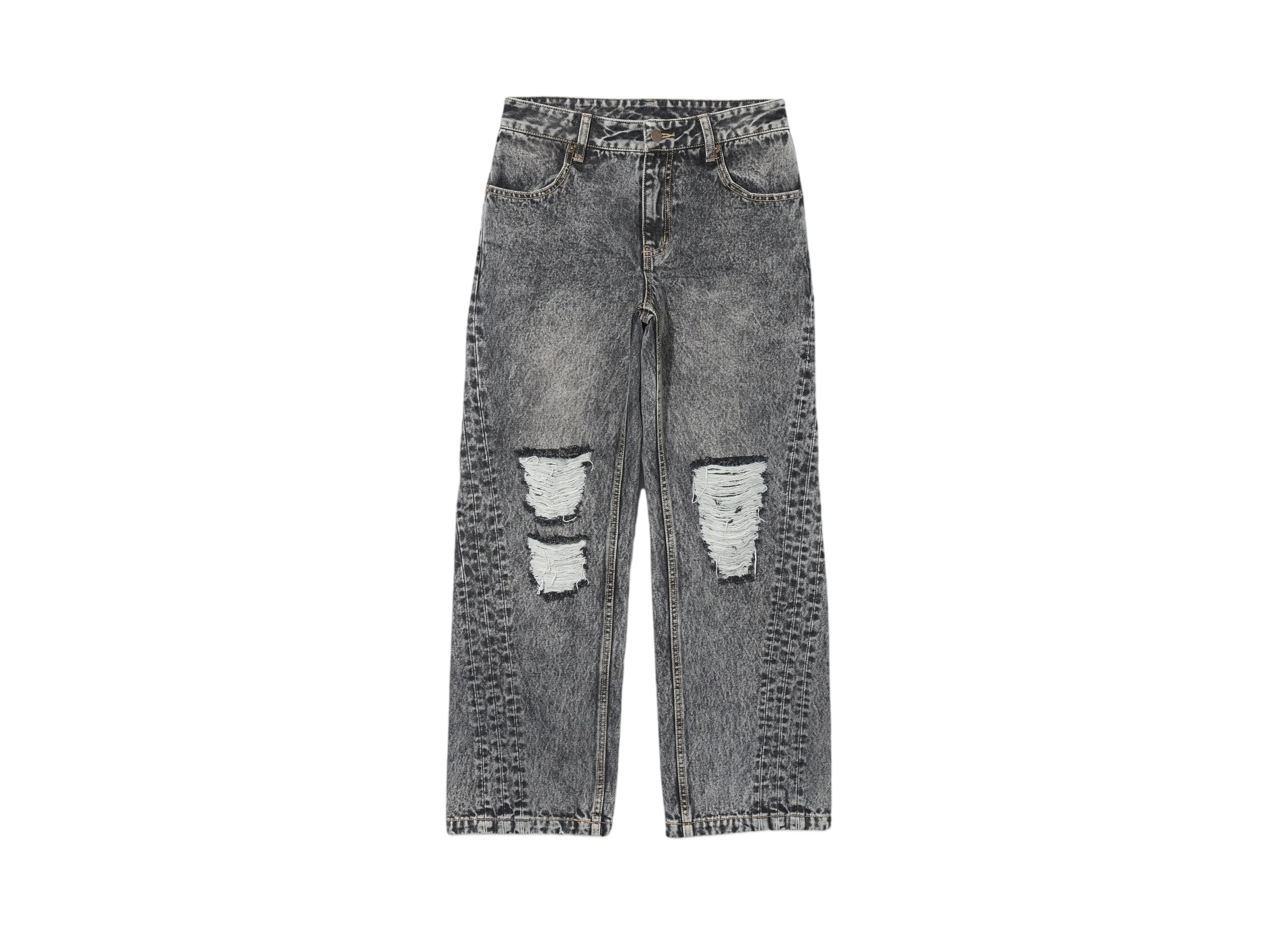 X-Girl Distressed Loose Fit Denim Pants "Black"