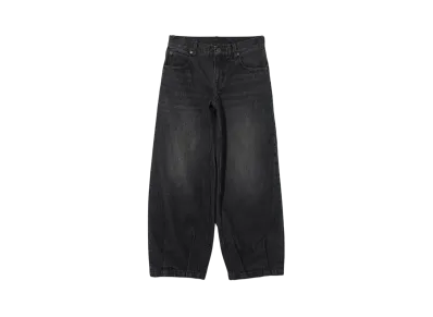 X-Girl Low Rise Hem Tuck Denim Pants "Black"