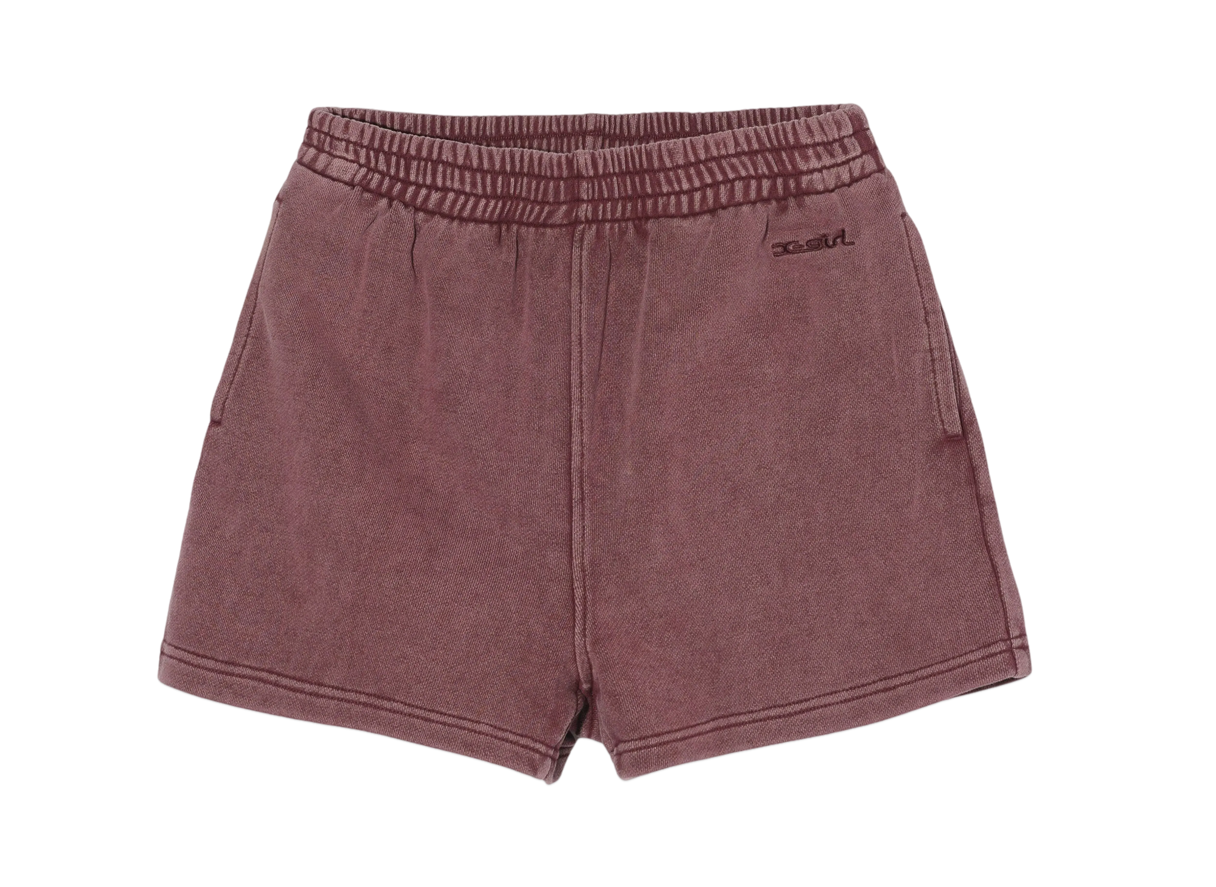 X-Girl Sweat Short Pants "Burgundy"