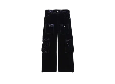 X-Girl Velour Cargo Pants "Navy"