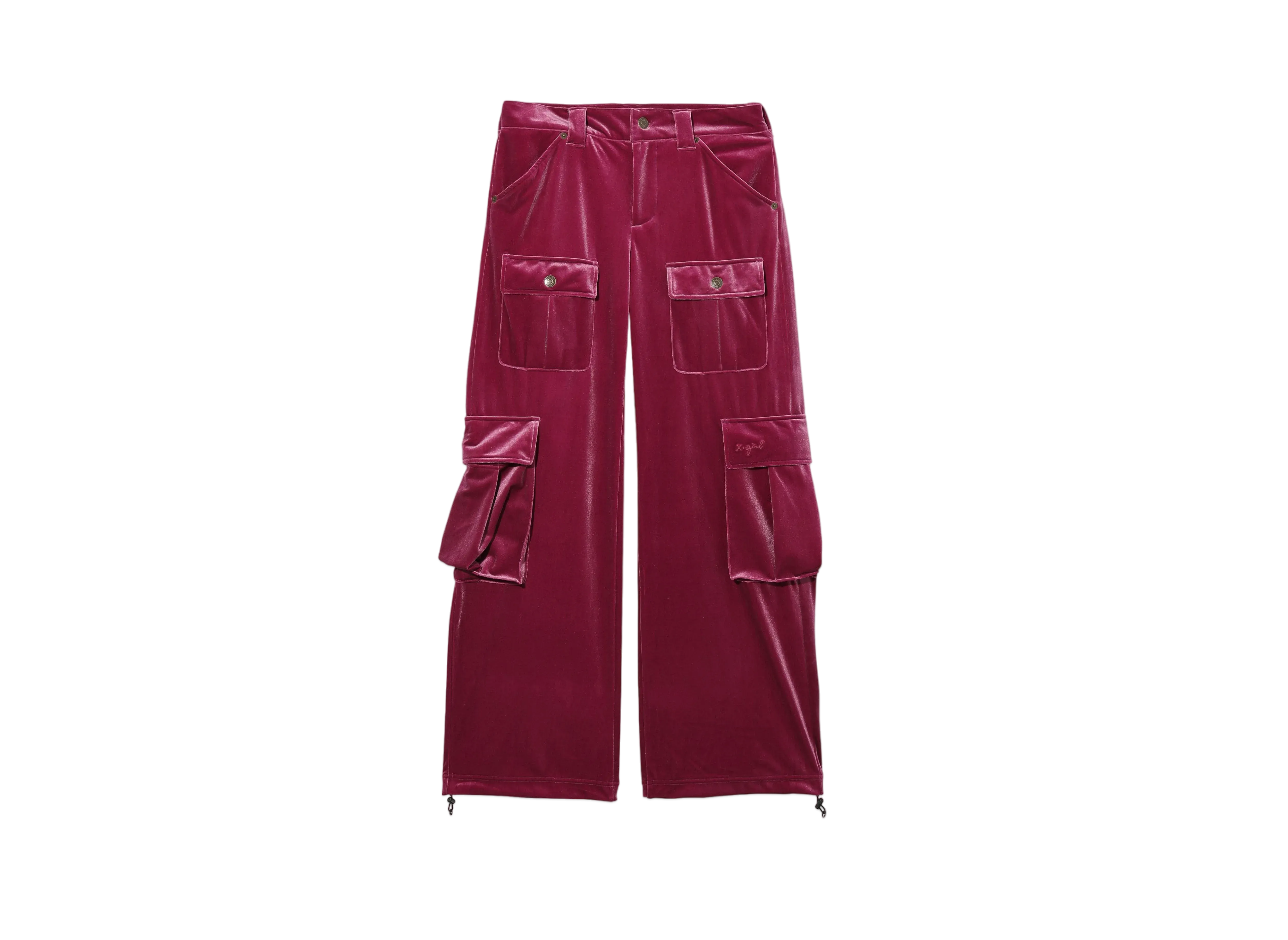X-Girl Velour Cargo Pants "Pink"