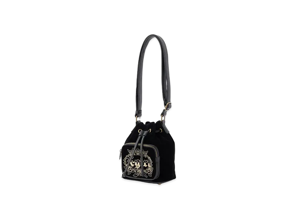 X-Girl Velour Bucket Bag "Black"