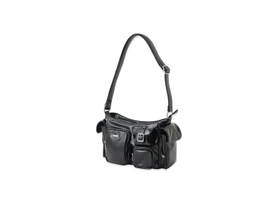 X-Girl Multi Pocket X-Girl Faux Leather Hand Bag "Black"