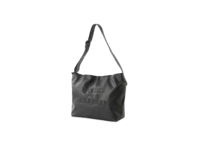 X-Girl Patched Logo X-Girl Faux Leather Shoulder Bag "Black"