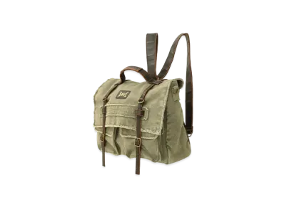 X-Girl Distressed Messenger Bag "Olive"