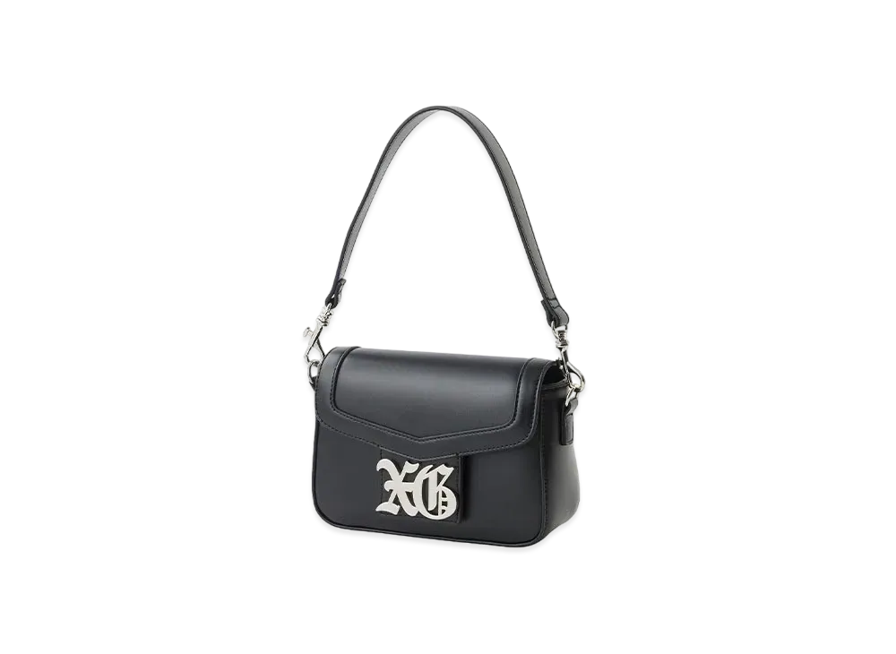 X-Girl Old English Logo Buckle 2Way Faux Leather Bag "Black"