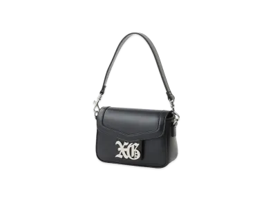 X-Girl Old English Logo Buckle 2Way Faux Leather Bag "Black"