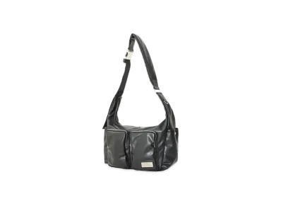 X-Girl Faux Leather Messenger Bag "Black"