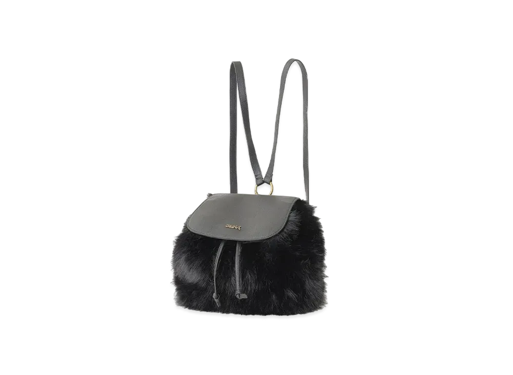 X-Girl Faux Fur Bag "Black"