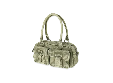 X-Girl Double Pocket Hand Bag "Olive"