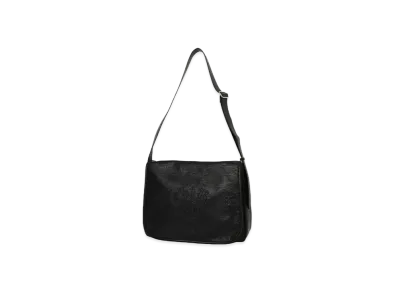 X-Girl Crown And Wings X-Girl Faux Leather Messenger Bag "Black"