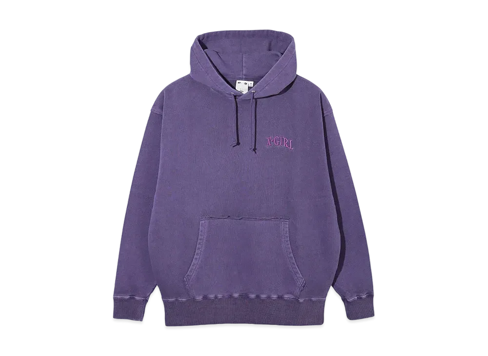 X-Girl Distressed Sweat Hoodie "Purple"