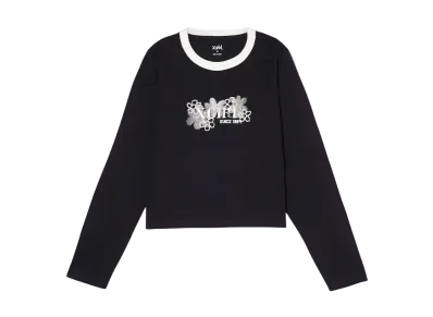 X-Girl Pixel Flower Logo Baby L/S Tee "Black"