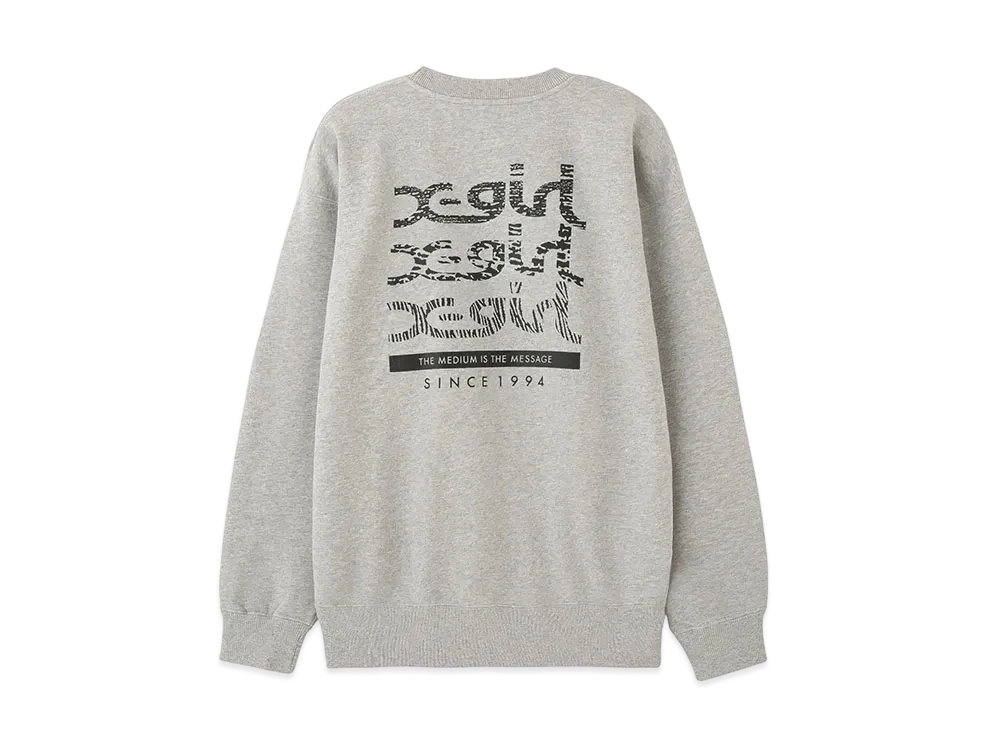 X-Girl Geometric Mills Logo Sweat Top "Ash"