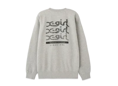 X-Girl Geometric Mills Logo Sweat Top "Ash"