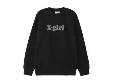 X-Girl Logo Sweat Top "Black"