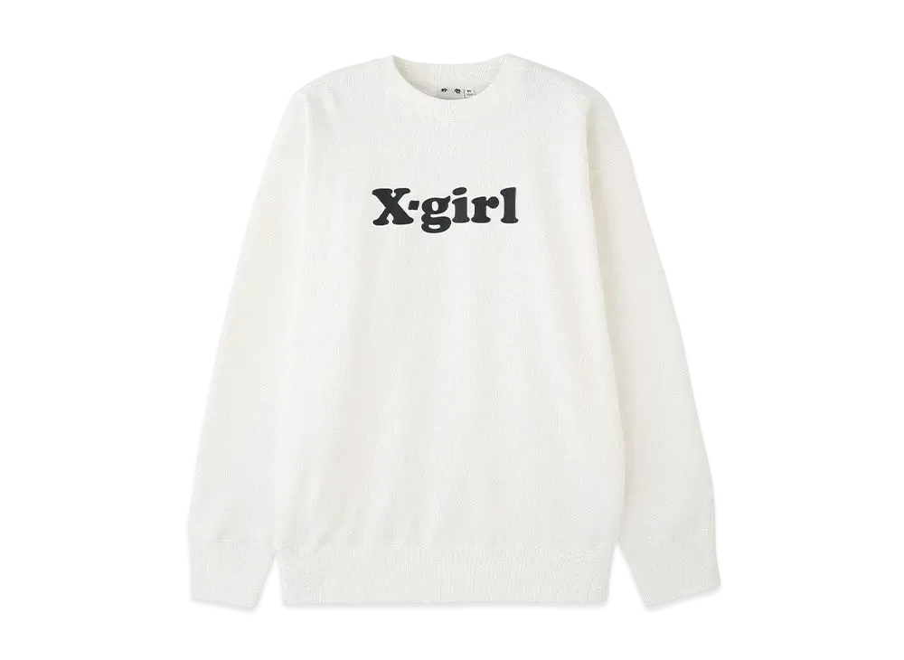 X-Girl Logo Sweat Top "White"