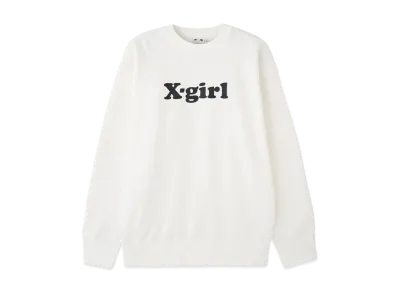 X-Girl Logo Sweat Top "White"