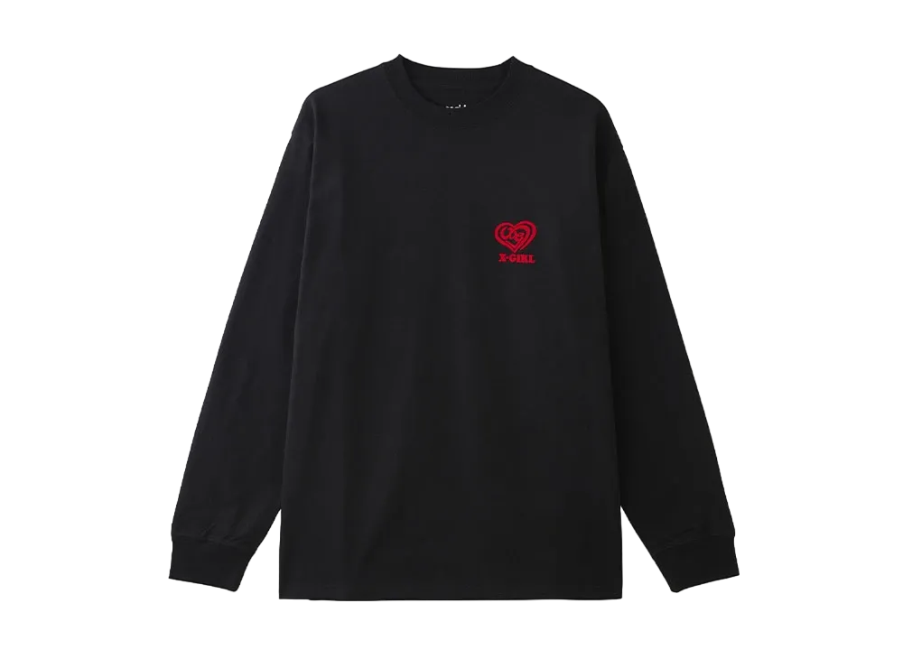 X-Girl Spiral Heart Logo L/S Tee "Black"