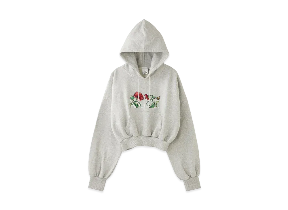 X-Girl Embroidered Poppy Compact Sweat Hoodie "Ash"