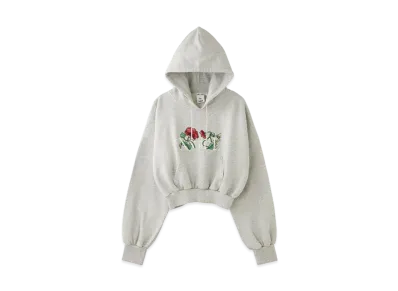 X-Girl Embroidered Poppy Compact Sweat Hoodie "Ash"