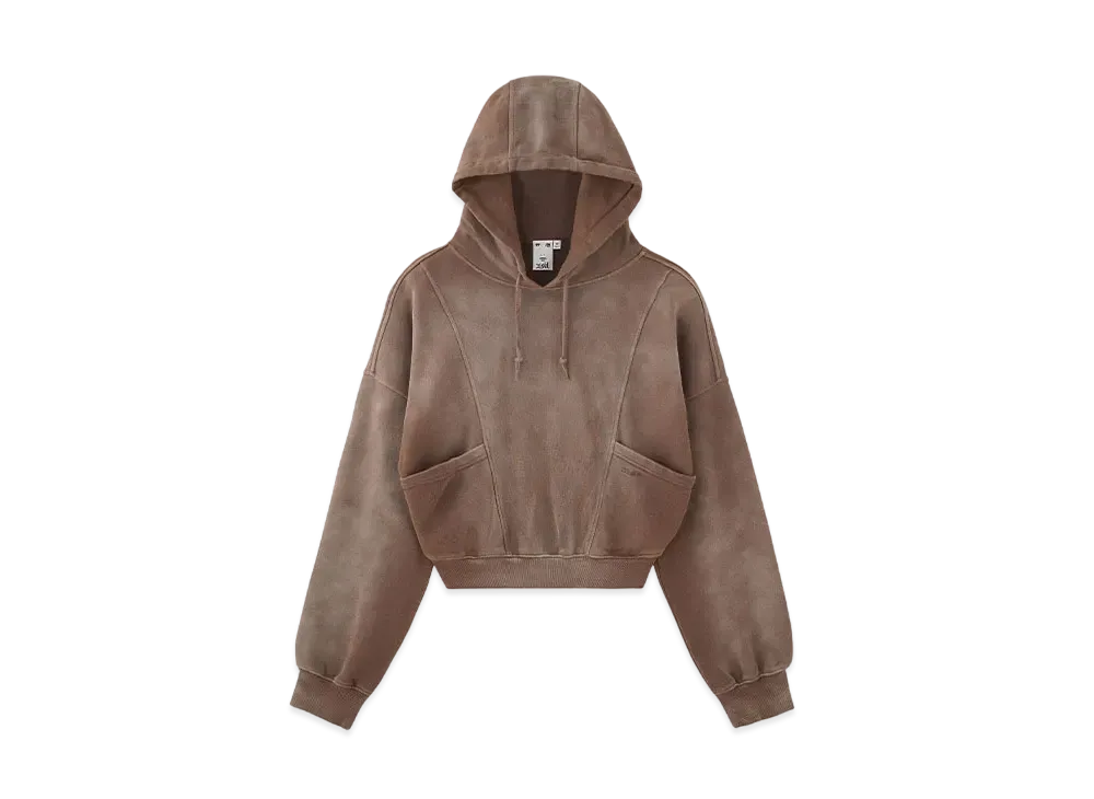 X-Girl Distressed Compact Sweat Hoodie "Brown"