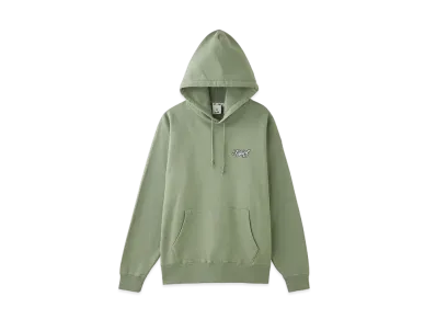 X-Girl Face And Stars Sweat Hoodie "Olive"