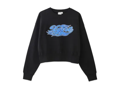 X-Girl Flame Logo Patch Compact Sweat Top "Black"