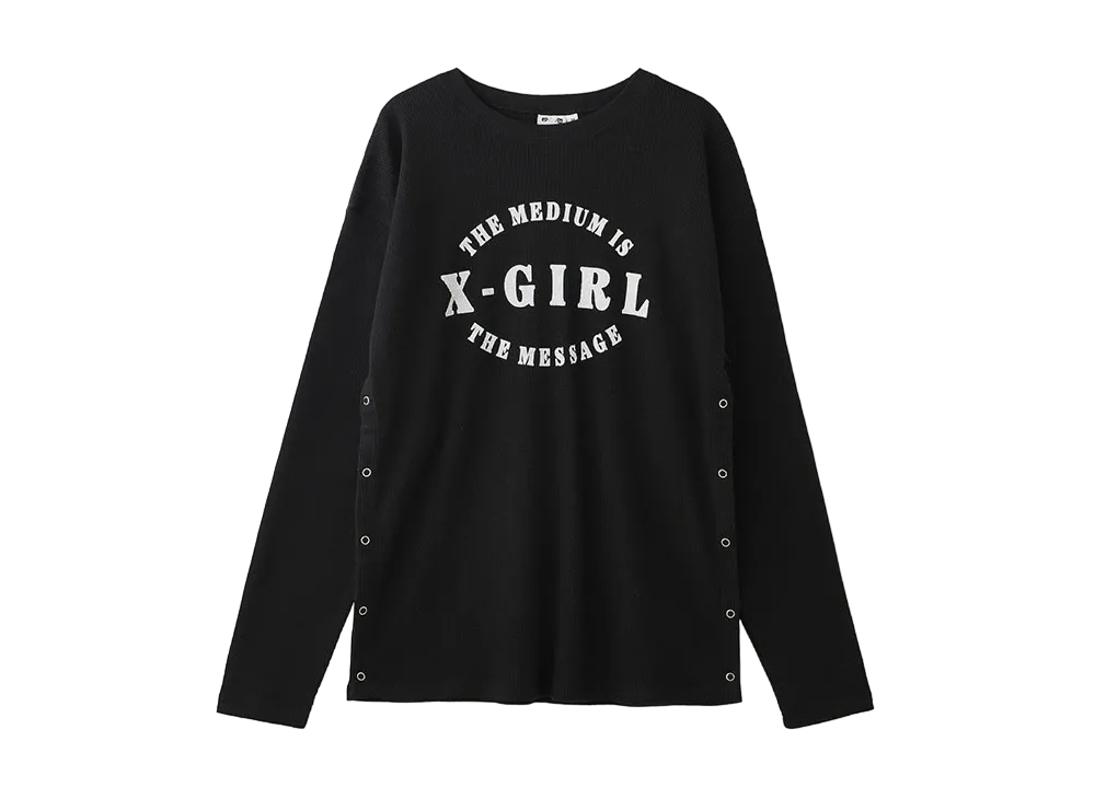 X-Girl Thermal L/S Top "Black"