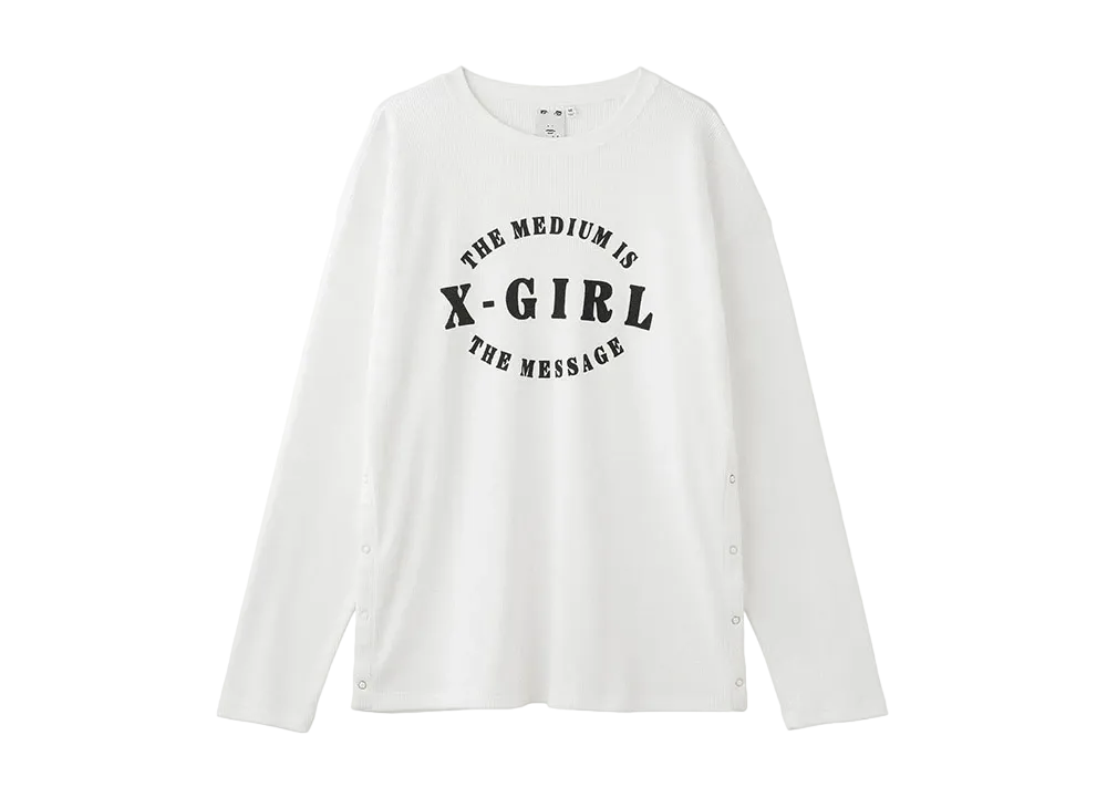 X-Girl Thermal L/S Top "White"