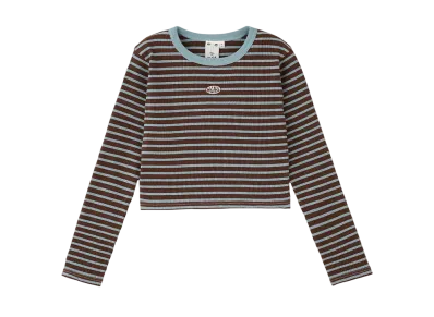 X-Girl Oval Logo L/S Top "Brown"