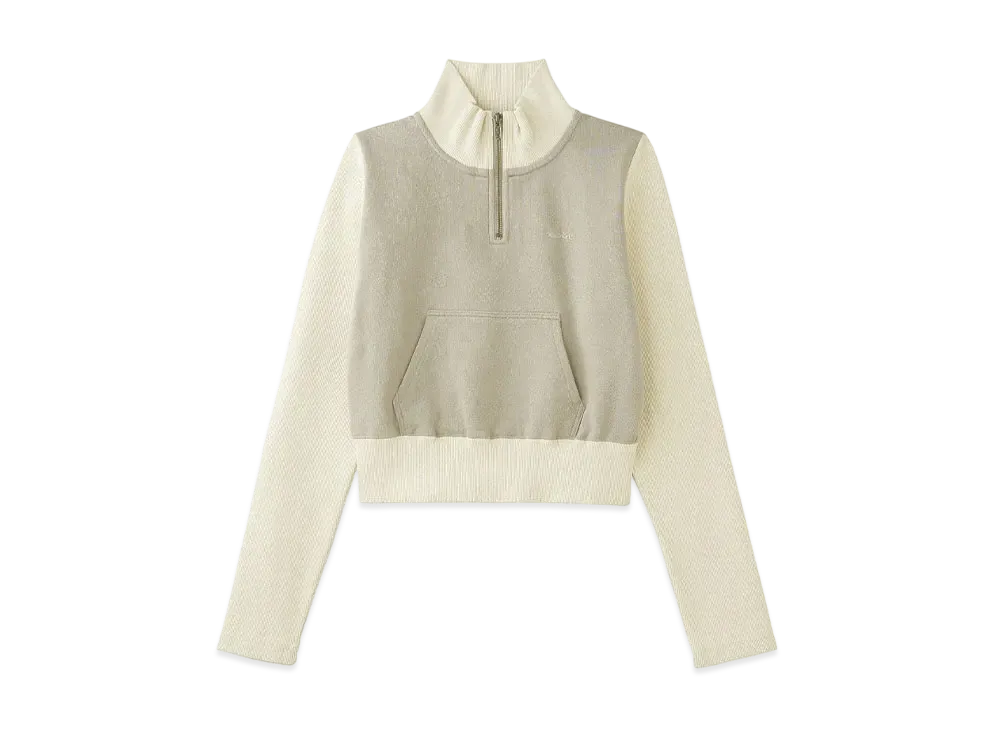 X-Girl Half Zip Sweat Top "Beige"