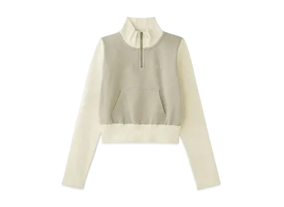 X-Girl Half Zip Sweat Top "Beige"
