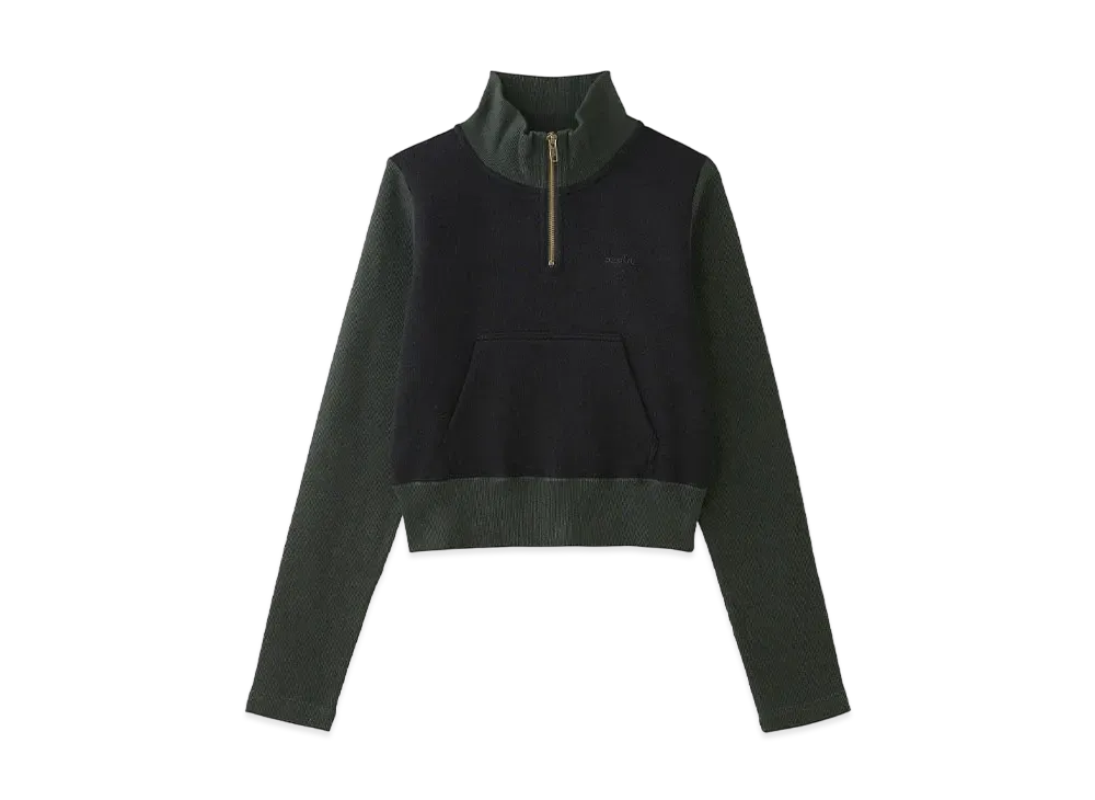 X-Girl Half Zip Sweat Top "Black"