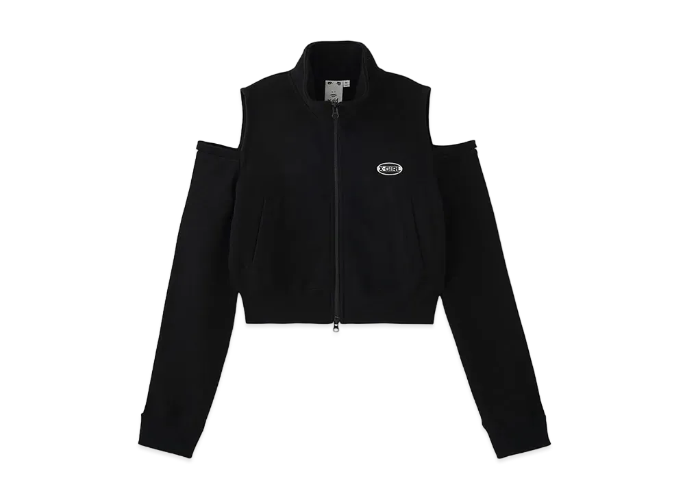 X-Girl Off The Shoulder Track Jacket "Black"