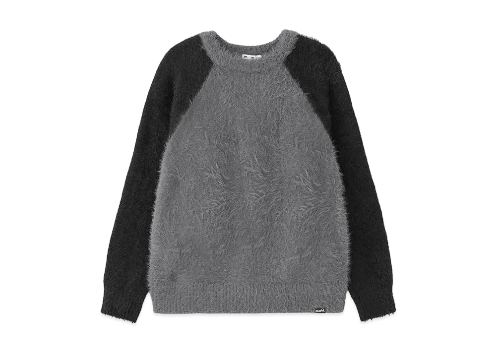 X-Girl Knit Raglan Sleeve Top "Black"