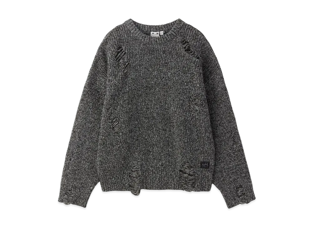X-Girl Distressed Knit Top "Black"