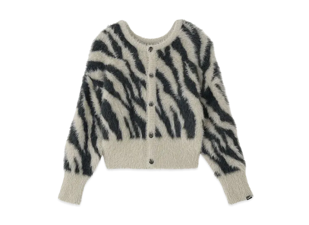 X-Girl Zebra 2Way Knit Cardigan "Beige"