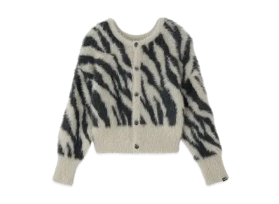 X-Girl Zebra 2Way Knit Cardigan "Beige"