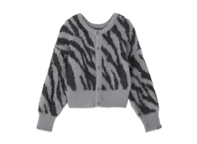 X-Girl Zebra 2Way Knit Cardigan "Charcoal"