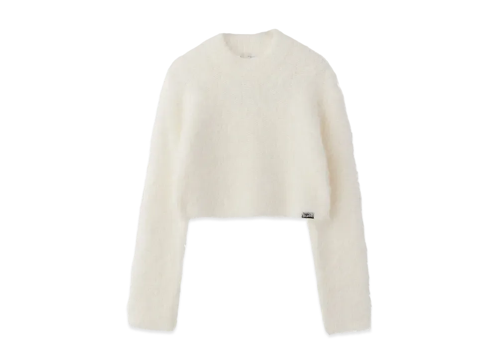 X-Girl High Neck X-Girl Compact Knit Top "White"
