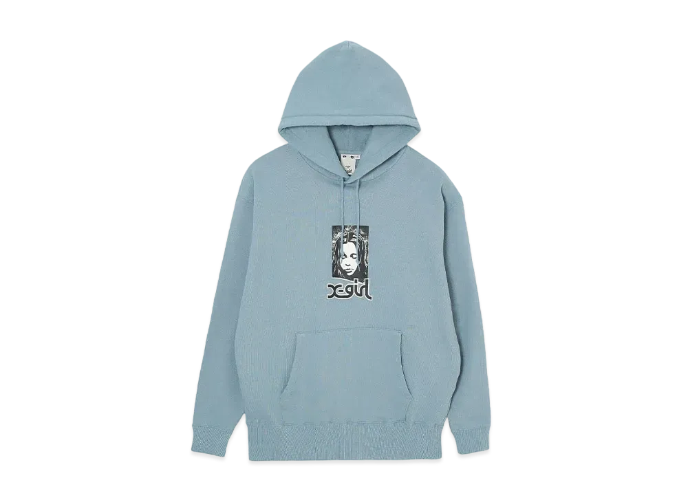 X-Girl Grunge Face Sweat Hoodie "Blue"