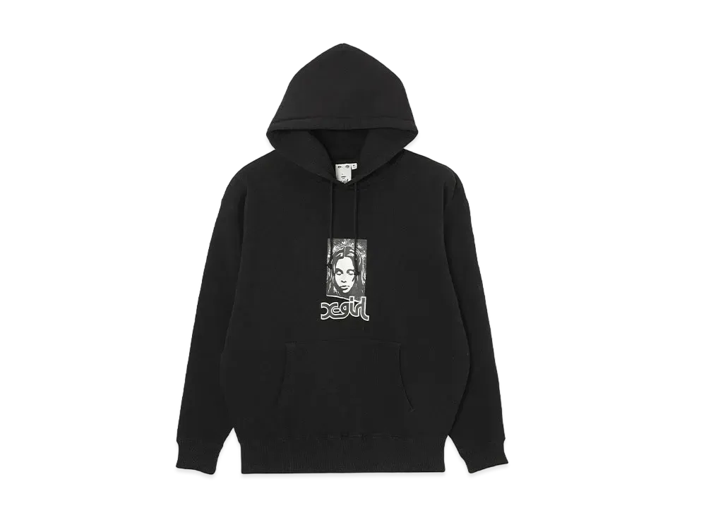 X-Girl Grunge Face Sweat Hoodie "Black"