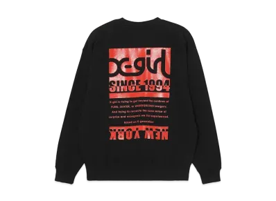 X-Girl Bicolor Box Logo Sweat Top "Black"
