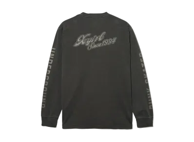 X-Girl Face & Cursive Logo L/S Tee "Black"