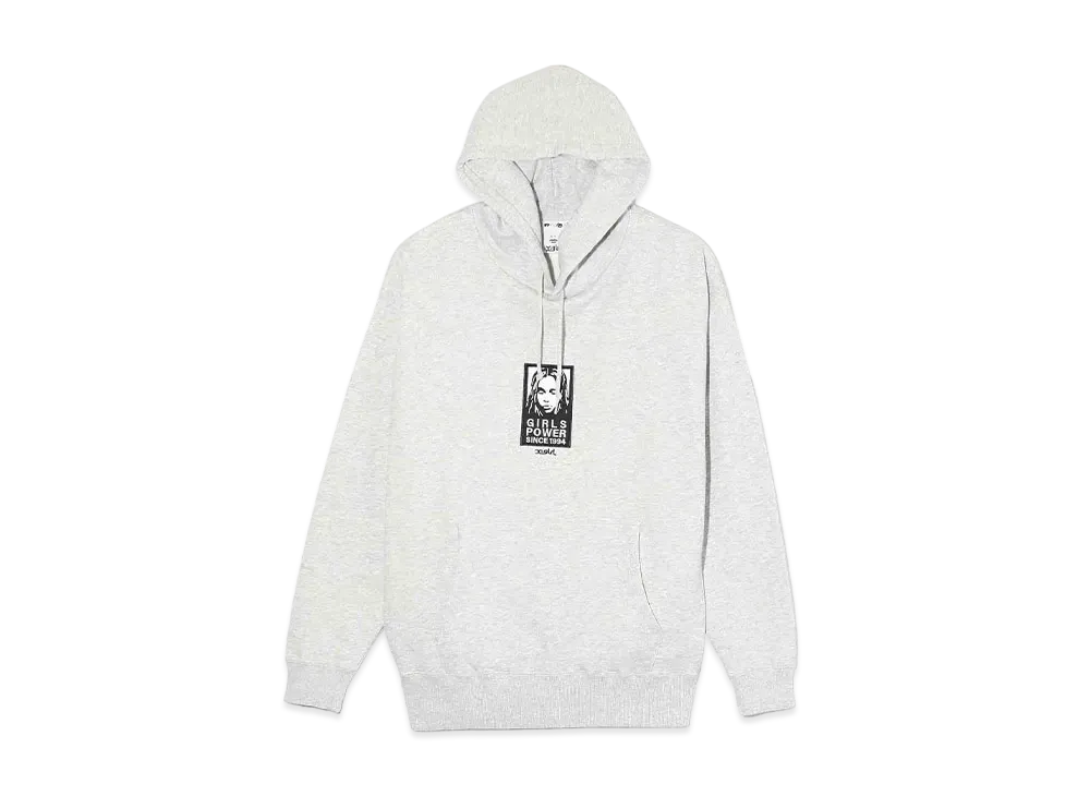 X-Girl Face Patch Sweat Hoodie "Ash"