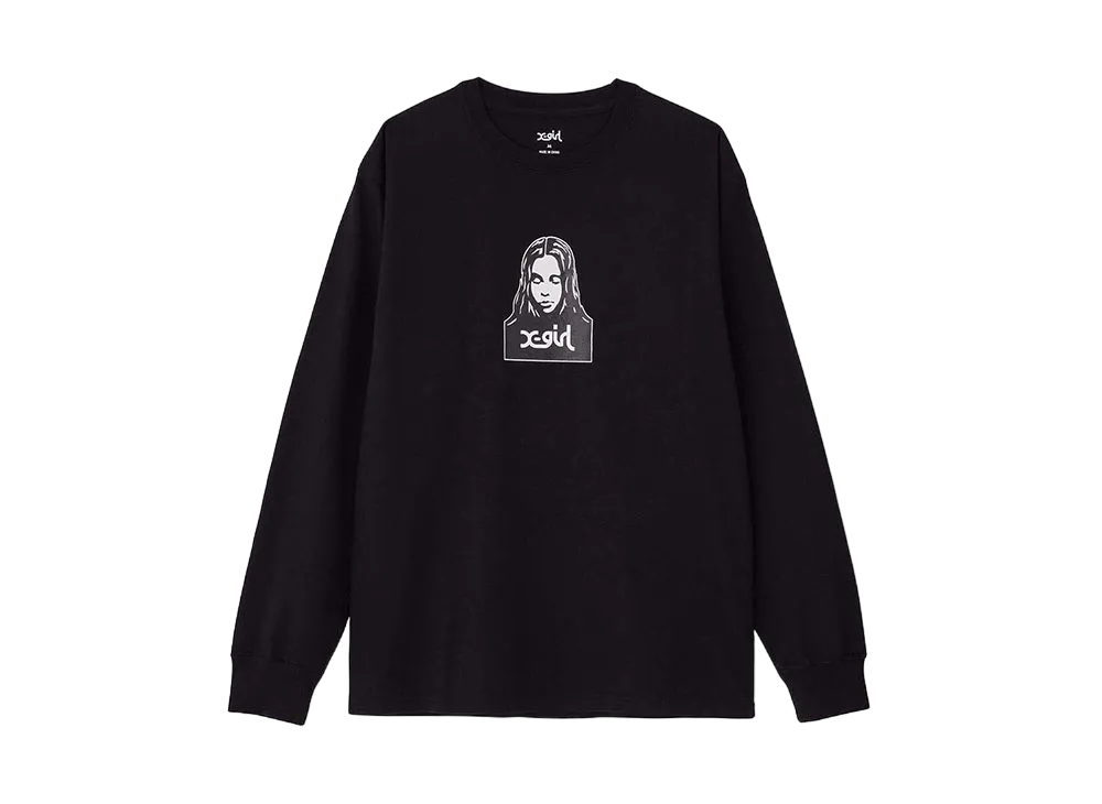 X-Girl Face L/S Tee "Black"