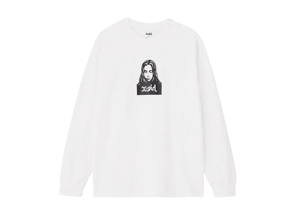X-Girl Face L/S Tee "White"