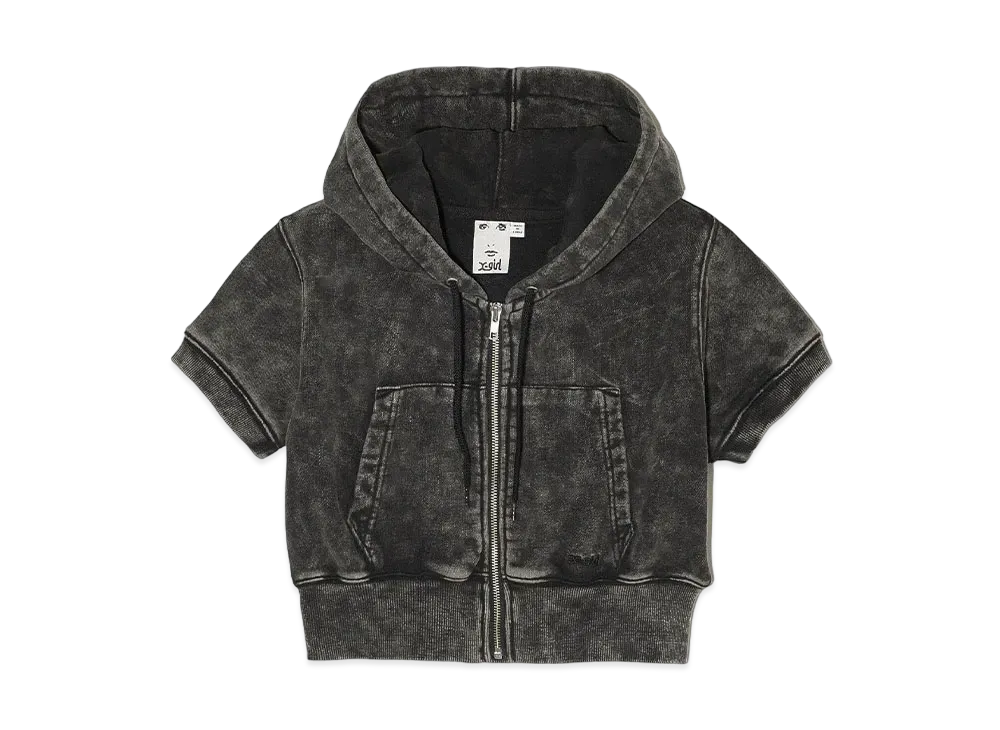 X-Girl Compact S/S Hoodie "Black"